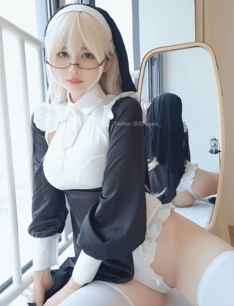 图片[1]-眼酱大魔王w – NO.67 修女シスター [34P2V-156MB]-蜜桃啵啵