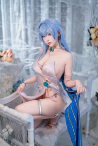 宫本桜 – NO.11 NIKKE 胜利女神 海伦娜礼服 [19P-176MB]-蜜桃啵啵