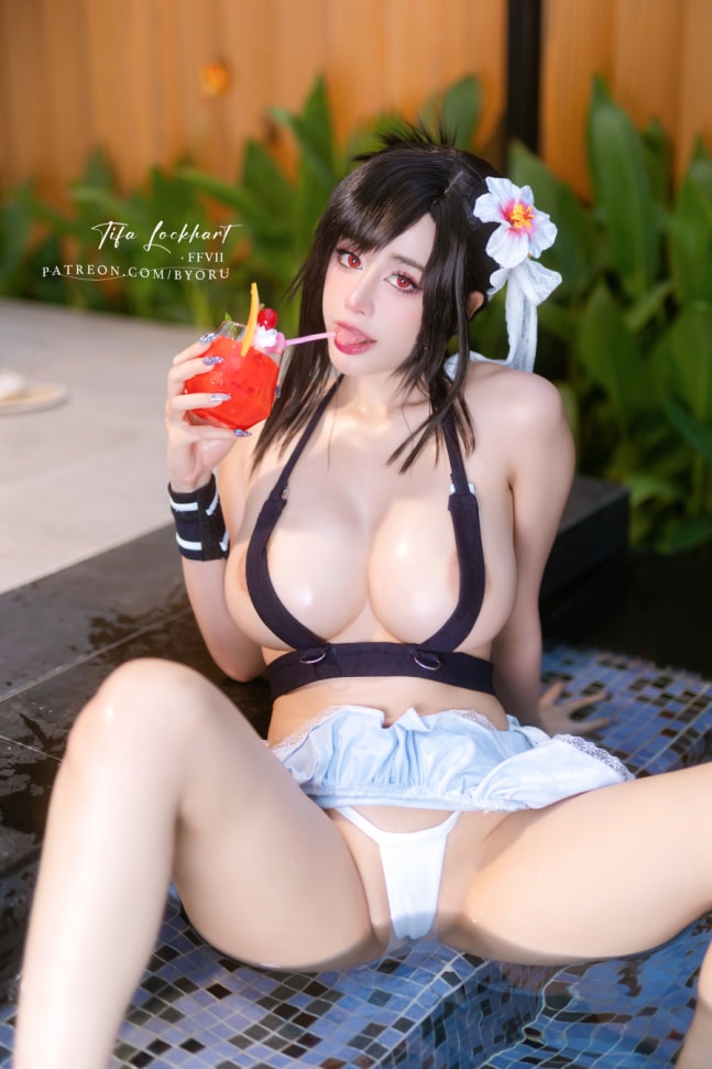 图片[2]-Byoru NO.182 Tifa FF7r bikini [65P15V-1.21G]-蜜桃啵啵