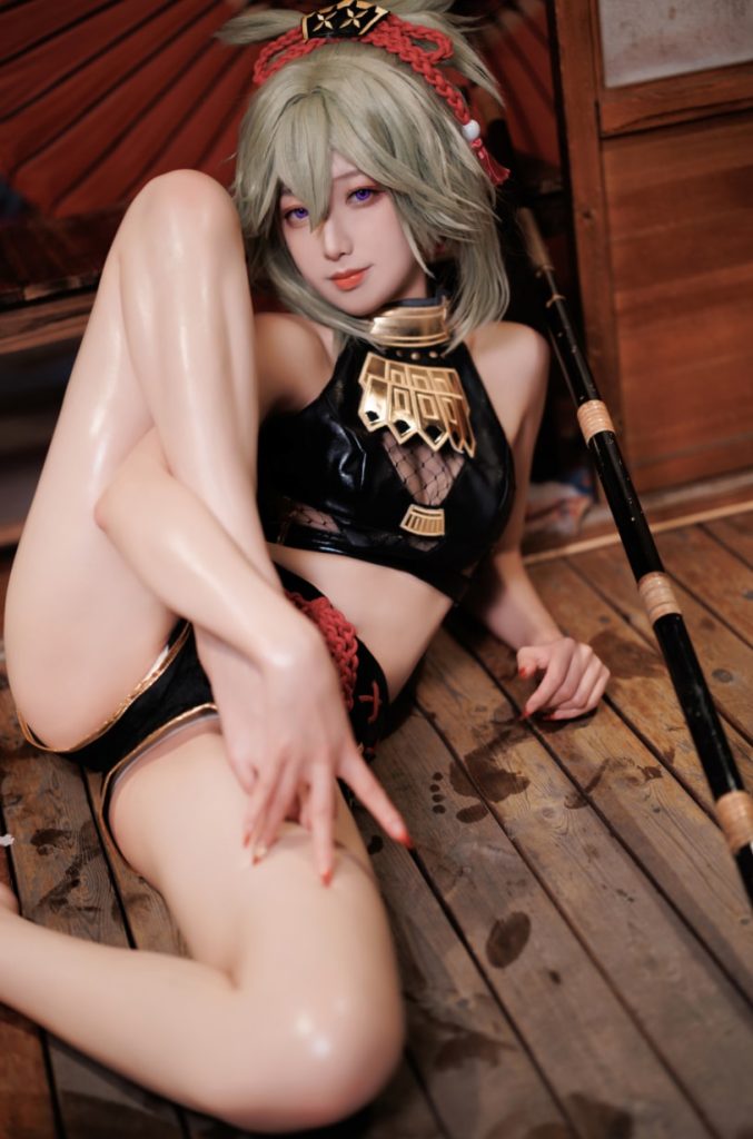 图片[1]-封疆疆v NO.35 原神 久岐忍 [26P-185M]-蜜桃啵啵