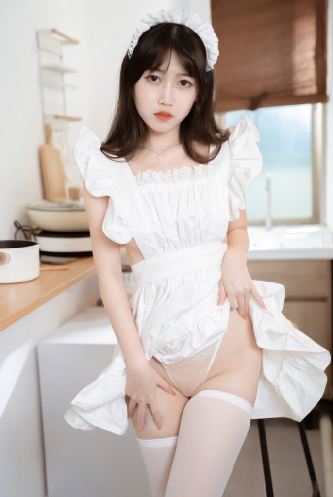 图片[1]-不呆猫 NO.052 厨房小女仆[35P-152MB]-蜜桃啵啵