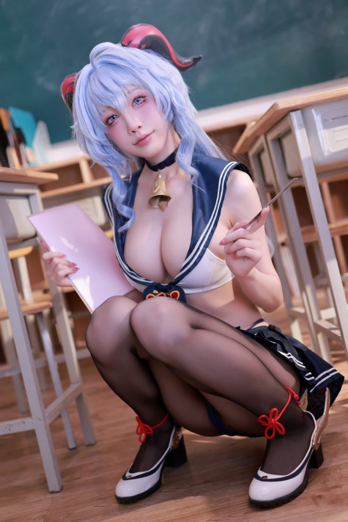 水淼aqua NO.216 2月补偿赠品 甘雨水手服 [50P-73MB]<badge>VIP</badge>-蜜桃啵啵