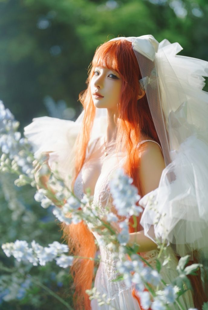 蠢沫沫 NO.357 花丛婚纱 [67P-517MB]-蜜桃啵啵