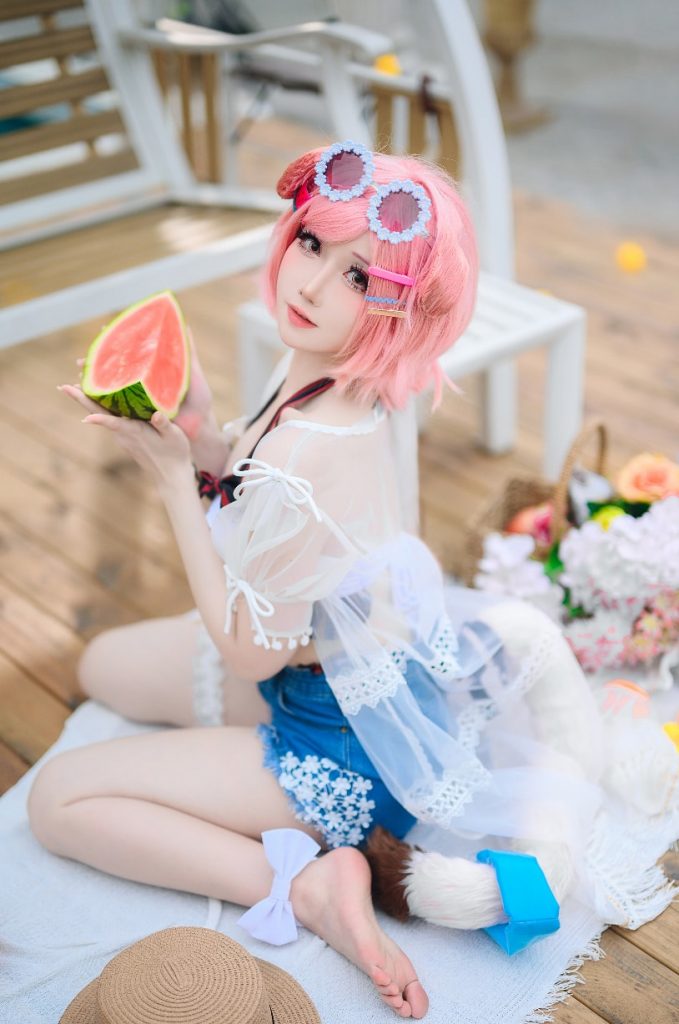 图片[2]-焖焖碳 NO.036 明日方舟 澄闪泳装 [22P-166MB]-蜜桃啵啵