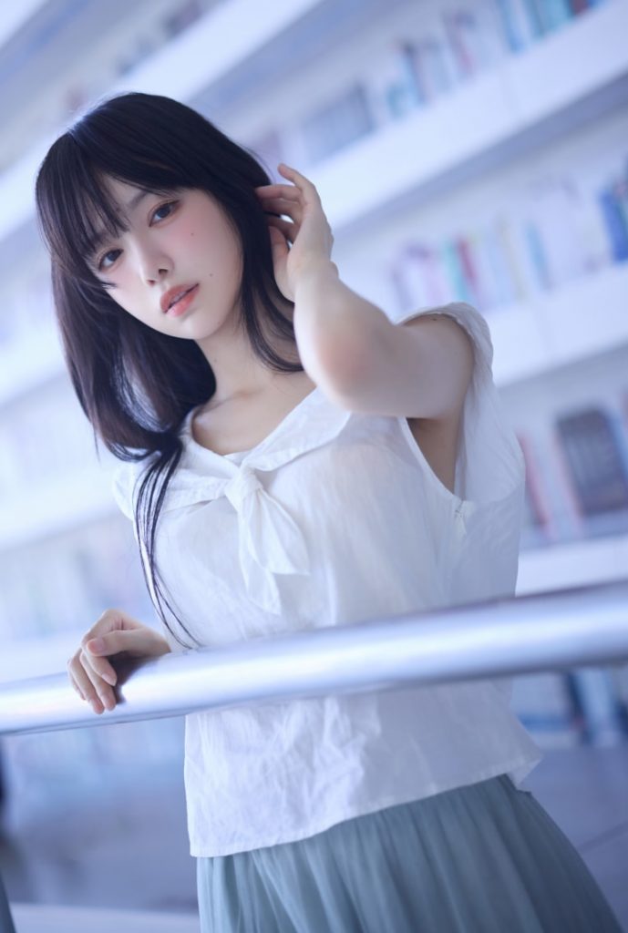 图片[2]-Shika小鹿鹿 NO.134 图书馆 [16P-294MB]-蜜桃啵啵