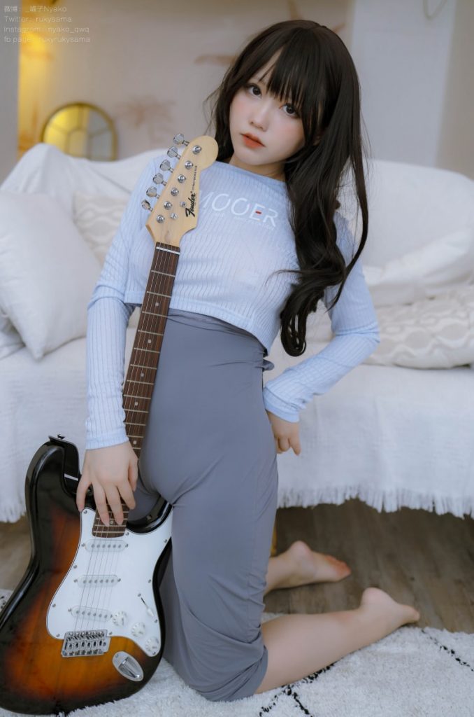 图片[2]-Nyako喵子 NO.074 吉他妹妹连衣裙[71P1V-712MB]VIP-蜜桃啵啵