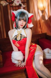 焖焖碳 NO.046 碧蓝航线-柴郡新春旗袍[29P-180MB]-蜜桃啵啵