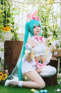 焖焖碳 NO.047 初音未来复活节兔子[22P-162MB]-蜜桃啵啵
