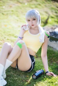 瓜希酱 NO.101 灵笼-白月魁运动服[15P-49MB]-蜜桃啵啵